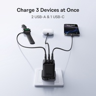 Baseus FN11 GaN Tech 2U+C 30W Fast Charger Travel Charger Advanced Chip for Smart Temperature Monito