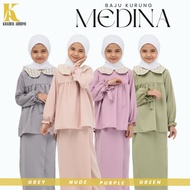 KHAIROL ARRUMI Baju Kurung Budak Perempuan 1-12Y Kids Lace Kanak2 Purple Lavender Green Nude Grey 2 