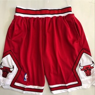 426Full Embroidered NBA Chicago Bulls Basketball Shorts Pocket Shorts Casual Shorts