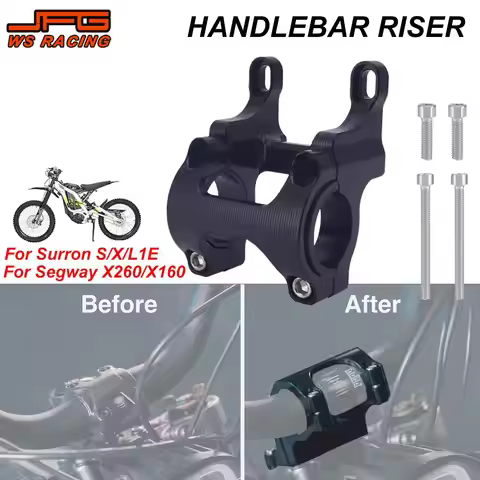 Motorcycles Handlebar Bar Riser Mount Bracket Aluminum For Surron Sur Ron Light Bee X S L1E Segway X