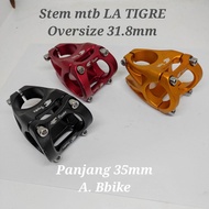 stem sepeda mtb Tigre,stem oversize pendek 3,5mm dudukan stang sepeda mtb