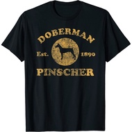 Vintage Doberman Pinscher Est. 1890 Doberman Dog Gift T-Shirt