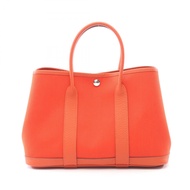 【二手】愛馬仕 (Hermes) 托特包 Garden Party TPM Capucines 帆布皮革款 女士二手 A