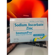 Immunpro 100's Sofium Ascorbate + Zinc | Immunity Vitamins April2026 expiration