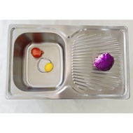 Small Stainless Steel Small Super Water Bucket with Single Slot Mini RV Upper Counter Under Counter 