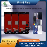 Genuine LCD screen compatible with IPhone 8/8 Plus Black and white, 100% tested and free kit