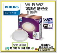 (現貨免運費)含稅Philips 飛利浦 Wi-Fi WiZ 智慧照明 可調色溫嵌燈 崁燈PW003