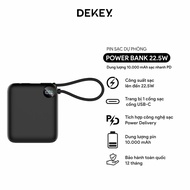 Sạc Dự Phòng 10000mAh DEKEY Power Pioneer - Sạc Nhanh 22.5W & USB-C PD Power Bank 2 Cổng Sạc Màn Hìn