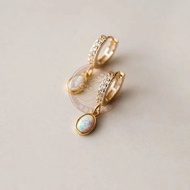 [New Product Special Offer] Opal Stone Opal Jewelry High-End Opal Stone Fire Color Opal European Ame