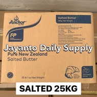 Dijual SALTED BUTTER ANCHOR 25KG BULK KARTONAN - IMPORT NEW ZEALAND -