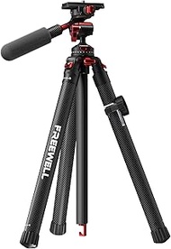 Freewell Carbon Fiber Travel Tripod 59.1" Lightweight 1.98lbs Photo/Video 360°Ball Head (Max Load 5k