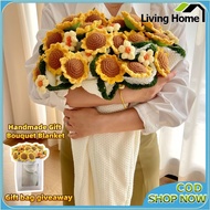 Handmade Crochet Rose Bouquet Blanket Air Conditioning Blanket Holiday Gift Crochet Flower Blanket C