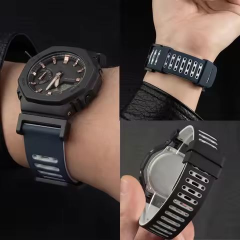 Rubber Band For Casioak GA2100 GA-110/100/120 GD-100 Sports Loop Silicone Bracelet For DW5600 5000 5