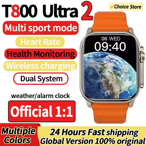 2025 New T800 U2 Smart Watch Men Women Bluetooth Music Games Wireless Charging Smart watch For Apple