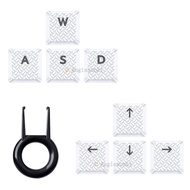 Suitable for Logitech G915/913 G815/813 White Texture Anti-slip Light Translucent Keycap fps Game