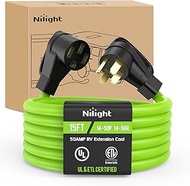 Nilight 15FT 50 Amp RV Extension Cord 250V Heavy Duty 6/3+8/1 Gauge Pure Copper STW Wire UL ETL List