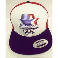 Snapback Cap topi VINTAGE olympics LOS ANGELES 1984 usa bundle