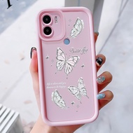 Case For Xiaomi Redmi A1+ A2+ A1 Plus A2 POCO C50 C51 Three-Color Butterfly Phone Shockproof