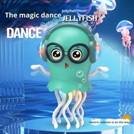 🌞SN🪼  Electric Funny Magic Dancing Jellyfish Music Octopus Automatic Obstacle Avoidance Sensor Educa
