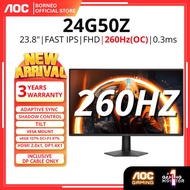 AOC GAMING 24G50Z 24" 240HZ FHD IPS Panel Gaming Monitor