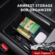 Tesla 25/26 Model 3 Highland/Y Juniper Armrest Storage Box Organizer Tray Interior Storage Organizer