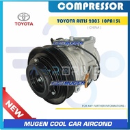 MGC CHINA NEW TOYOTA ALTIS 2002 10PA15L 6PK <R134A HOLE> COMPRESSOR