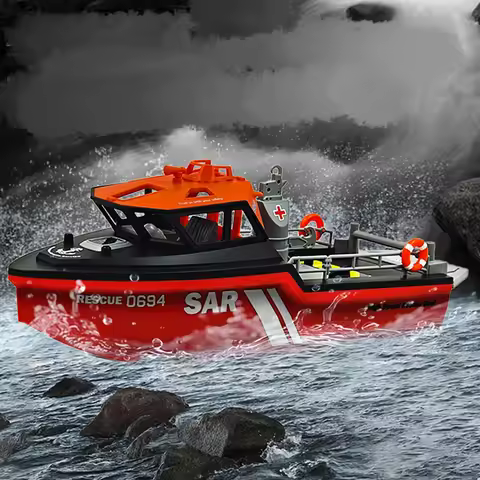NEW TX694 RC Boat 2.4G 1/32 Powerful Brushless 1503 Motor 8km/h Remote Control 50m Rescue boat Model