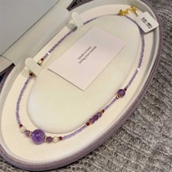 New Chinese Style Amethyst Freshwater Pearl Necklace Amethyst Ignition Crystal Ball Pendant Necklace