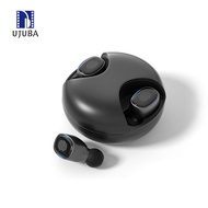 UJ.Z TWS Bluetooth-compatible V50 Wireless Headset Earphone with Microphone Power Display HiFi