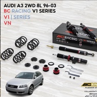 AUDI A3 2WD 8L 96-03 BC Racing V1 Series High Low Soft Hard Adjustable Absorber