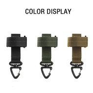 Outdoor Keychain Tactical Gear Clip Keeper Pouch Belt Keychain EDC Molle Webbing Gloves Rope Holder