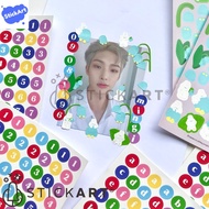 [STICKART] candy alphabet circle sticker/letter dot sticker/aesthetic letter sticker PREMIUM MATERIA