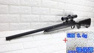 武SHOW BELL VSR 10 狙擊槍 手拉 空氣槍 狙擊鏡 黑 + 0.4g 環保彈 (倍鏡瞄準鏡MARUI