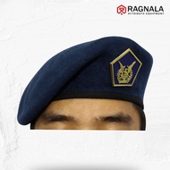 4: Baret Camel TNI AU dengan Emblem Satu Set