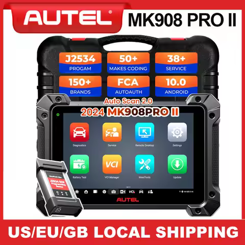 Autel MaxiCOM MK908 PRO II Automotive Diagnostic Tools J2534 ECU Programming Coding Upgraded Version