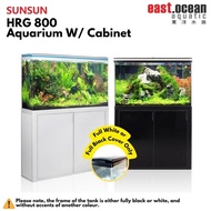 SUNSUN HRG-800 Aquarium (80cm) Set - Tank &amp; Cabinet (Black &amp; White)