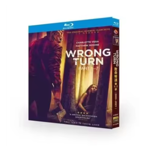 Wrong Turn 1-7 Horror Collection DVD 2003-2021 Complete Series 4-D