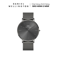 Đồng hồ Daniel Wellington dây lưới thép - DW00100630 40 mm Classic 40 Anthracite Grey Sunray Mặt Xám