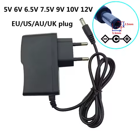 Power Supply 5V 6V 6.5V 7.5V 0.5A 0.6A 1A AC Adapter Converter Power Supply 9V 12V Adaptador DC Adap