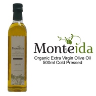 Monteida Organic Extra Virgin Olive oil 500ml Cold Pressed