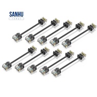 10Pack Cat6/Cat6a Slim RJ45 UTP Network Cord 10Gbps Cat 6 Patch Cable for Patch Panel to Switch Flex