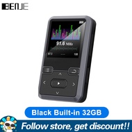 BENJIE เครื่องเล่น MP3บลูทูธ M10พร้อมคลิปพกพาสำหรับเล่นกีฬาวิ่งเครื่องเล่นเสียง32GB 64GB เครื่องเล่น