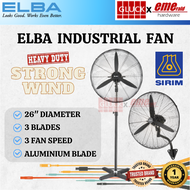 ELBA 26" INDUSTRIAL FAN HEAVY DUTY 3 BLADES ( STAND FAN / WALL FAN )