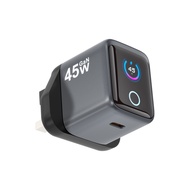 45W GaN PD Fast Charger USB C Wall Charger with Digital Display Type C Adapter for iPhone 15 Samsung