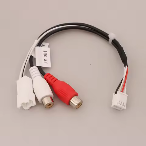 8P RR RL Male\Female Plug Cable Android Audio Output Car Radio Multimedia Universal TS10 TS18 8581 F