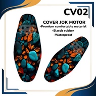 MOTORCYCLE SEAT COVER PRINT CV02 STANDARD AND JUMBO SIZES UNIVERSAL AEROX BEAT VARIO SCOOPY MIO NMAX