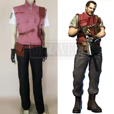 Chris Barry Burton Cosplay Costume Halloween Uniform Outfit Custom Made Any Size