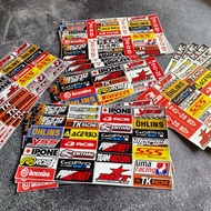 Racing STICKER PACK CONTAINS 33 pcs