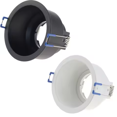 GU10 Spotlights Round Square Downlights for Ceilings Recessed Ceiling Lights Metal Frame GU10 Light