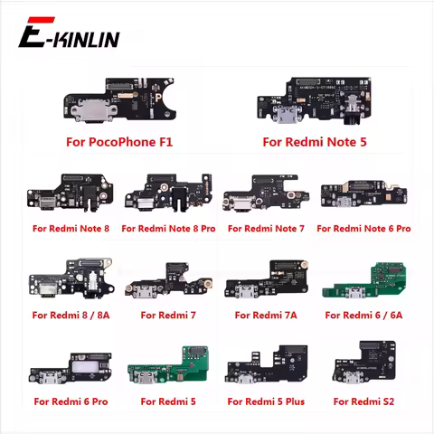 Charging Port Connector Board Parts Flex Cable Microphone Mic For XiaoMi PocoPhone F1 Redmi Note 8 8